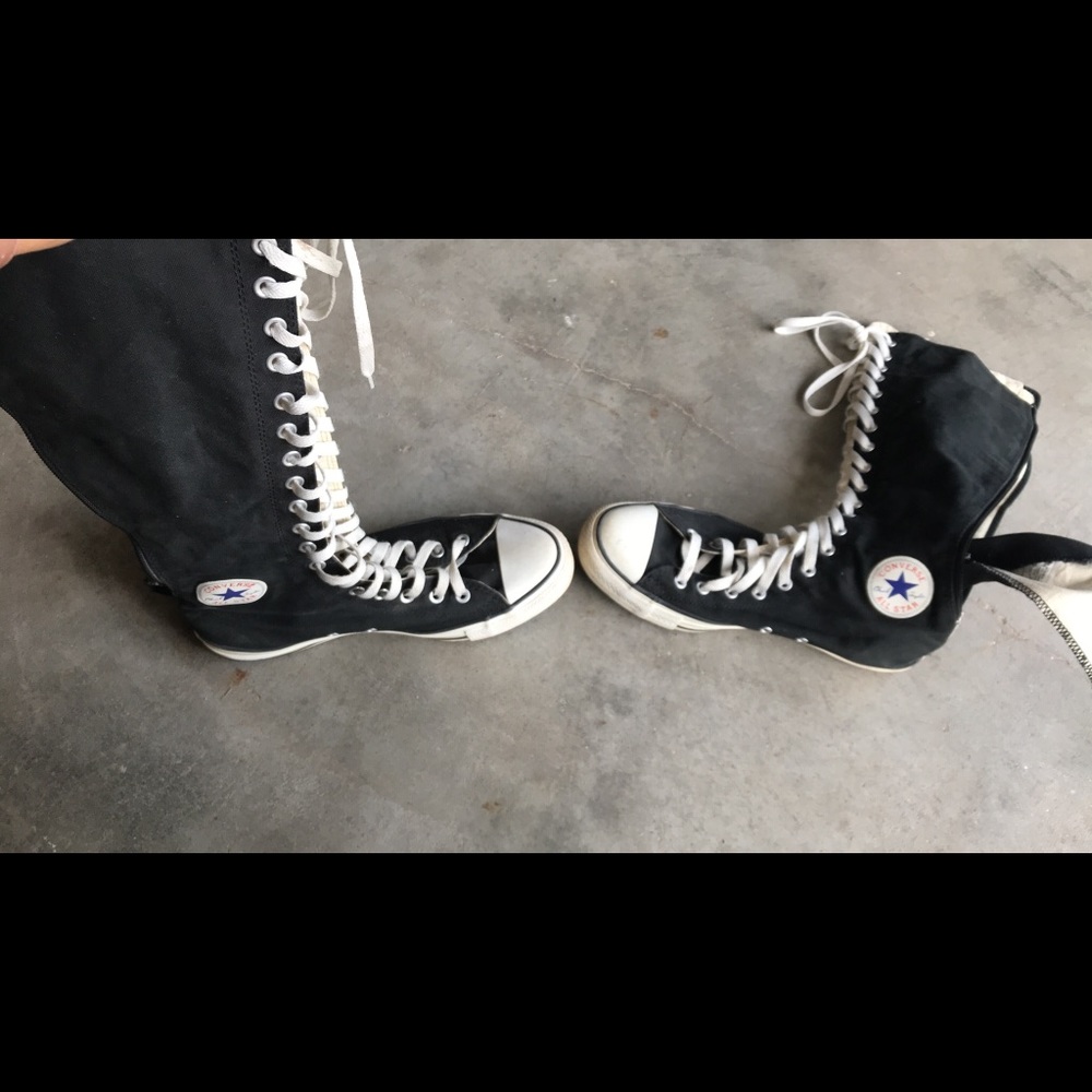 Knee high converse!